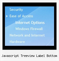 Javascript Treeview Label Bottom Mouseover Top Menu Tree