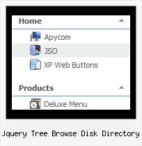 Jquery Tree Browse Disk Directory Horizontal Pull Down Menu Tree