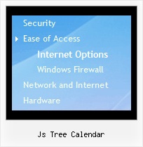 Js Tree Calendar Tree Examples Mouseover Tree Menu