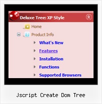 Jscript Create Dom Tree Tree Expand Menu Down