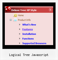 Logical Tree Javascript Onmouseover Menu Tree