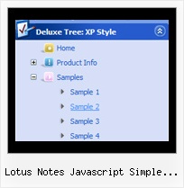 Lotus Notes Javascript Simple Treeview Hide Menu Tree