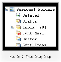 Mac Ox X Tree Drag Drop Right Click Tree Menu