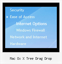 Mac Ox X Tree Drag Drop Dynamic Drop Down Menu Tree