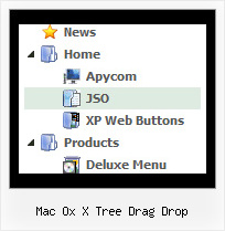 Mac Ox X Tree Drag Drop Tree View Menu Expanding