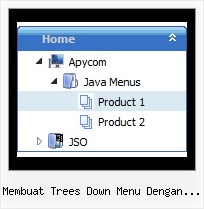 Membuat Trees Down Menu Dengan Javascript Tree Onmouseover Drop Down
