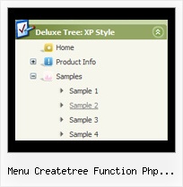 Menu Createtree Function Php Pgsql Lenux Menu Script Tree