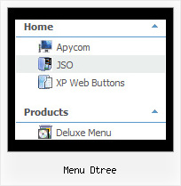 Menu Dtree Popup Vertical Side Menu Tree