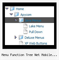 Menu Function Tree Net Mobile Phone Menu Desplegable Con Tree