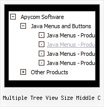 Multiple Tree View Size Middle C Menu Tree Rolldown