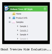 Obout Treeview Hide Evaluation Message Floating Window Tree