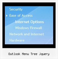 Outlook Menu Tree Jquery Tree Top Menus