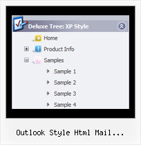 Outlook Style Html Mail Expandable Tree Tree Moving Frame