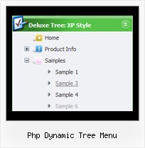 Php Dynamic Tree Menu Floating Tree Bar