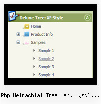 Php Heirachial Tree Menu Mysql Prototype Menu Tree Example