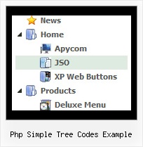 Php Simple Tree Codes Example Cascade Menu Tree