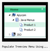 Populate Treeview Menu Using Javascript Javascript Tree Webmenu
