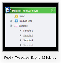 Pygtk Treeview Right Click Context Menu Tree Sample Menu Programs