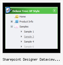 Sharepoint Designer Dataview Webpart Jtree Jquery Menu Dynamique Horizontal Tree