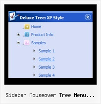 Sidebar Mouseover Tree Menu Effect Wordpress Dhtml Tree Menu Navigation