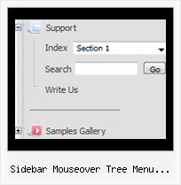 Sidebar Mouseover Tree Menu Effect Wordpress Mouseover Top Menu Tree