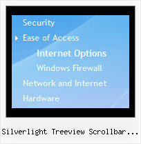 Silverlight Treeview Scrollbar Custom Style Tree Menu Best