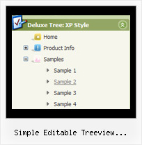 Simple Editable Treeview Javascript Tree Example