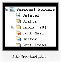 Site Tree Navigation Tree Menu For Mouse Over