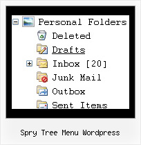 Spry Tree Menu Wordpress Drag Drop Frame Tree