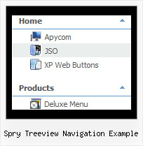 Spry Treeview Navigation Example Movable Tree Menu