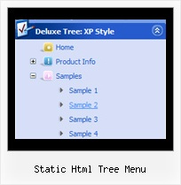 Static Html Tree Menu Submenu Vertical Tree