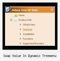 Swap Value In Dynamic Treemenu Rollover Menus Tree