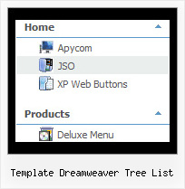 Template Dreamweaver Tree List Tree Collapsible Menu