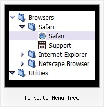 Template Menu Tree Tree Menu Navigation