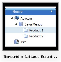 Thunderbird Collapse Expand Folder Tree Shortcut Tree Mouseover Frame Menu Example