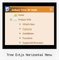 Tree Extjs Horizontal Menu Tree Javascript