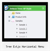 Tree Extjs Horizontal Menu Tree Dhtml On Mouse Over