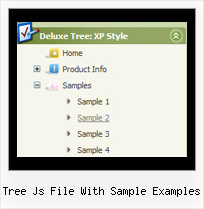 Tree Js File With Sample Examples Mouseover Menu And Tree