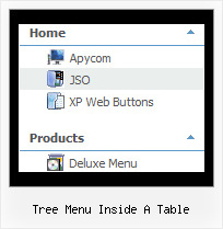Samples Of Tree Navigation Tree Menu Inside A Table Tree Menu Inside A Table Templates Menu Tree