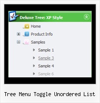 Tree Menu Toggle Unordered List Tree View Menu Example