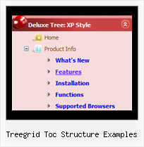 Treegrid Toc Structure Examples Javascript Tree Menu