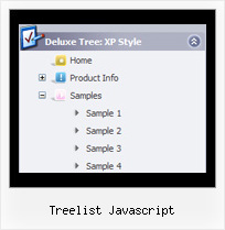 Treelist Javascript Hover And Tree