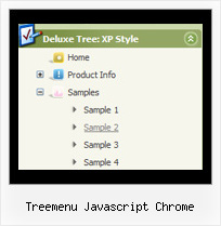 Treemenu Javascript Chrome Tree Mouseover Example
