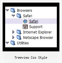 Treeview Css Style Tree Top Drop Down Menu