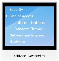 Webtree Javascript Dynamic Drop Down Menu Tree