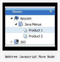 Webtree Javascript Move Node Disable Menu Item Trees