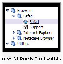 Yahoo Yui Dynamic Tree Highlight Dhtml Xp Tree