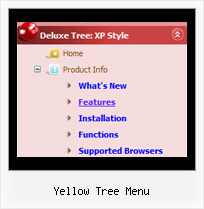 Yellow Tree Menu Tree Form Drop Down Menu