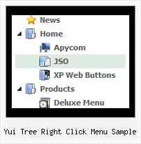 Yui Tree Right Click Menu Sample Cascading Tree Drop Down Menus
