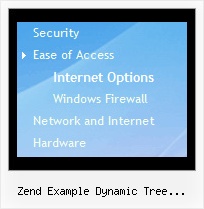 Zend Example Dynamic Tree Categories Collapse Menu Tree